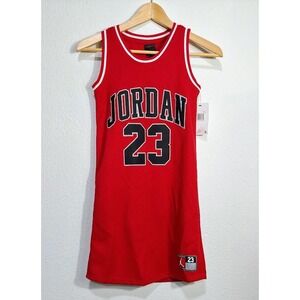 Jordan 23 Youth Basketball Jersey Red Size M 10-12 Years NBA Style NWT